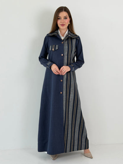 Denim Style عباية بليزر دينيم ستايل
