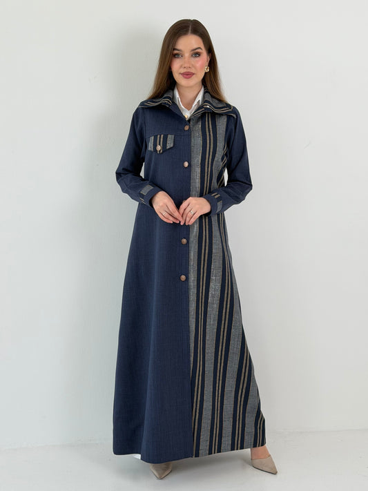 Denim Style عباية بليزر دينيم ستايل