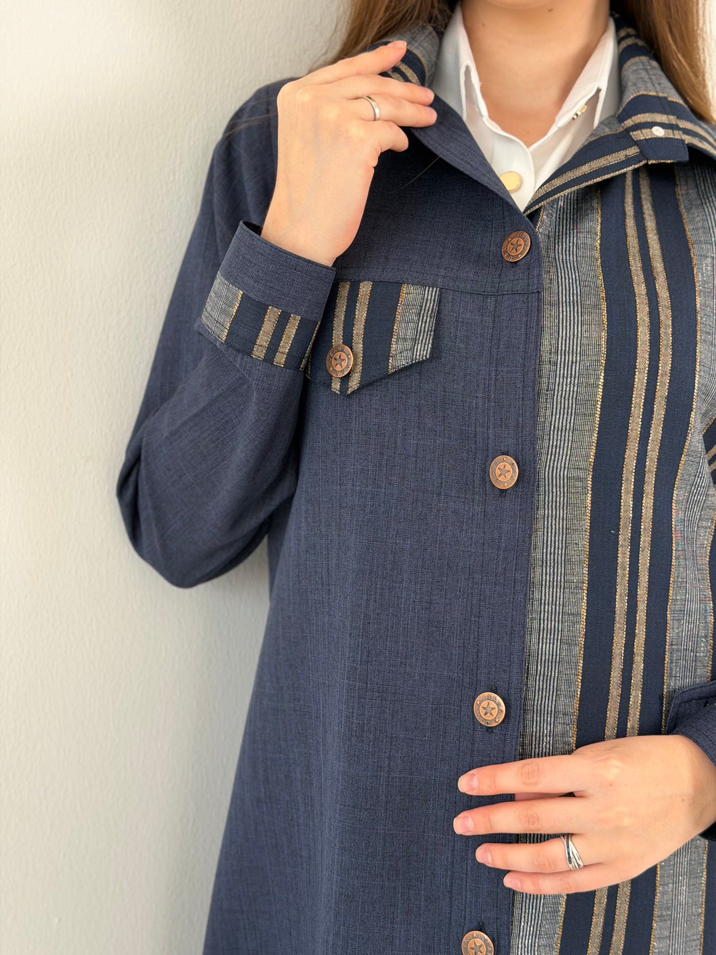 Denim Style عباية بليزر دينيم ستايل