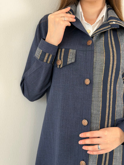 Denim Style عباية بليزر دينيم ستايل