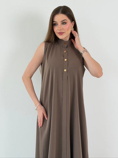 Abaya's Dress Brown color | اللون البني