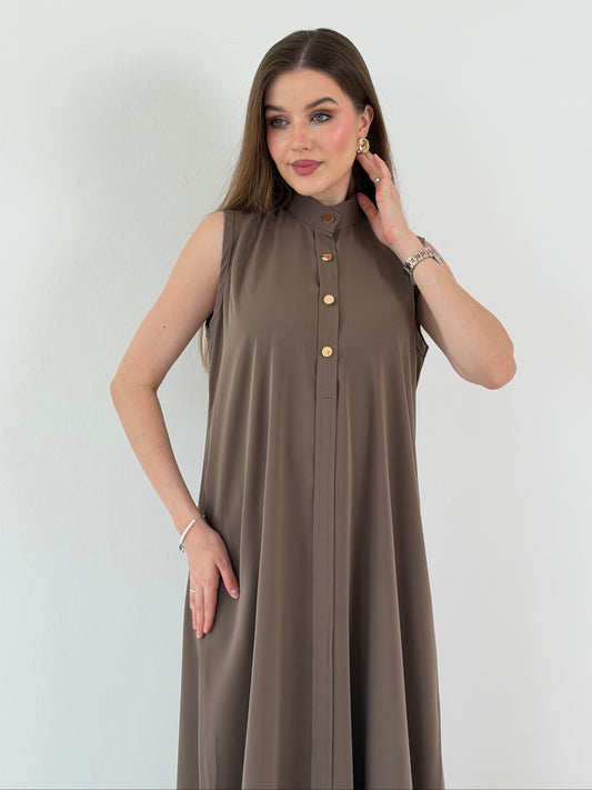 Abaya's Dress Brown color | اللون البني