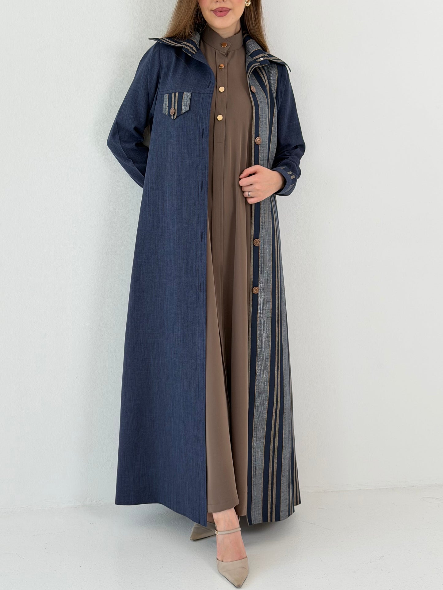 Denim Style عباية بليزر دينيم ستايل