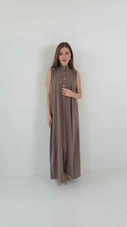 Abaya's Dress Brown color | اللون البني