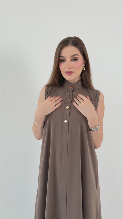 Abaya's Dress Brown color | اللون البني